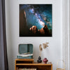 Starscape Canyon Evening Sky Glossy Canvas Wall Art Print - 30" x 30"